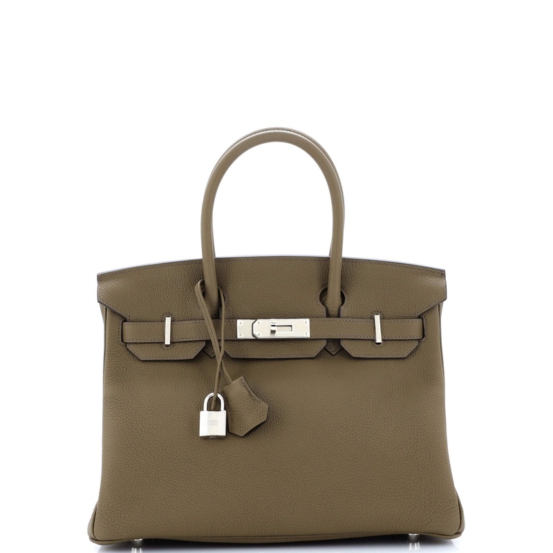 Birkin Handbag Vert Maquis Togo with Palladium Hardware 30