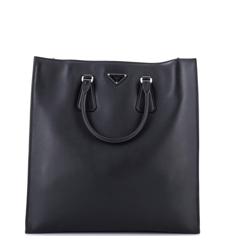 Convertible Triangle Shopper Tote Soft Calf Medium