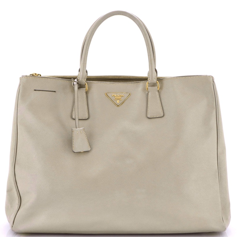 Double Zip Lux Tote Saffiano Leather XL