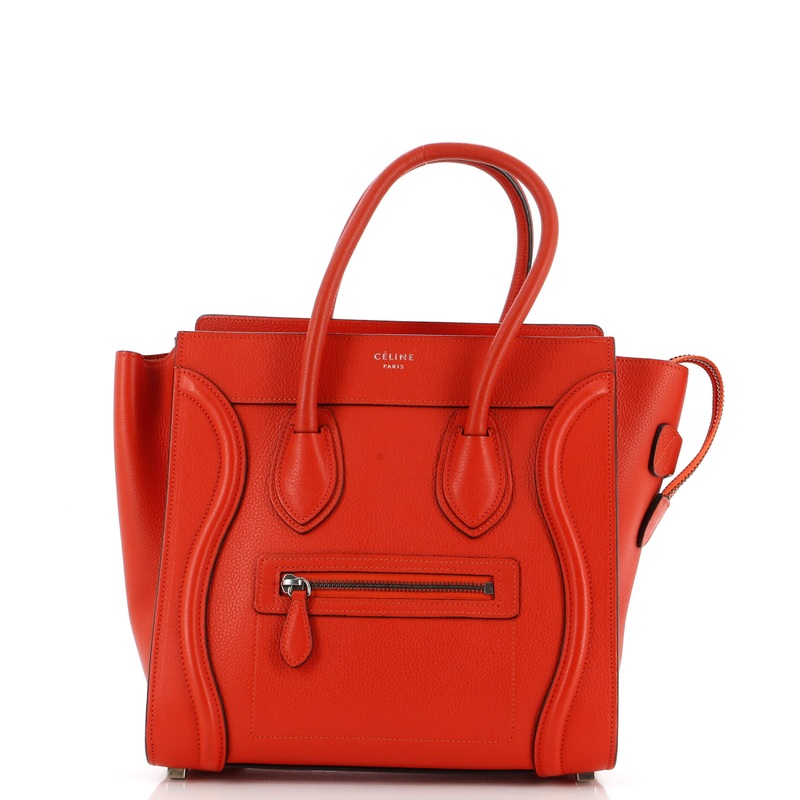 Luggage Bag Grainy Leather Micro