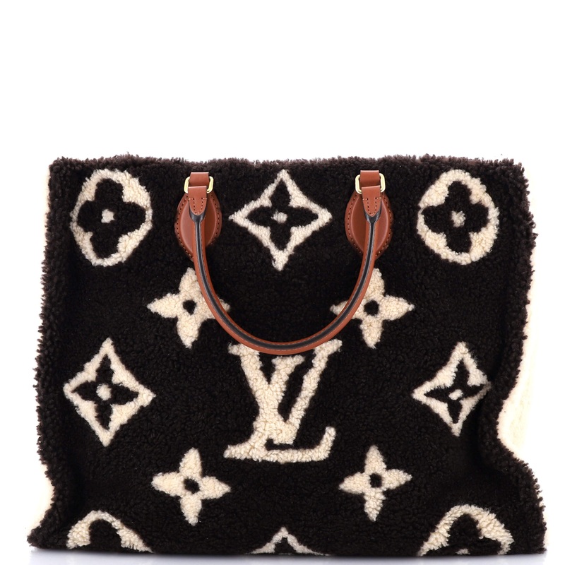 OnTheGo Tote Monogram Giant Teddy Fleece GM