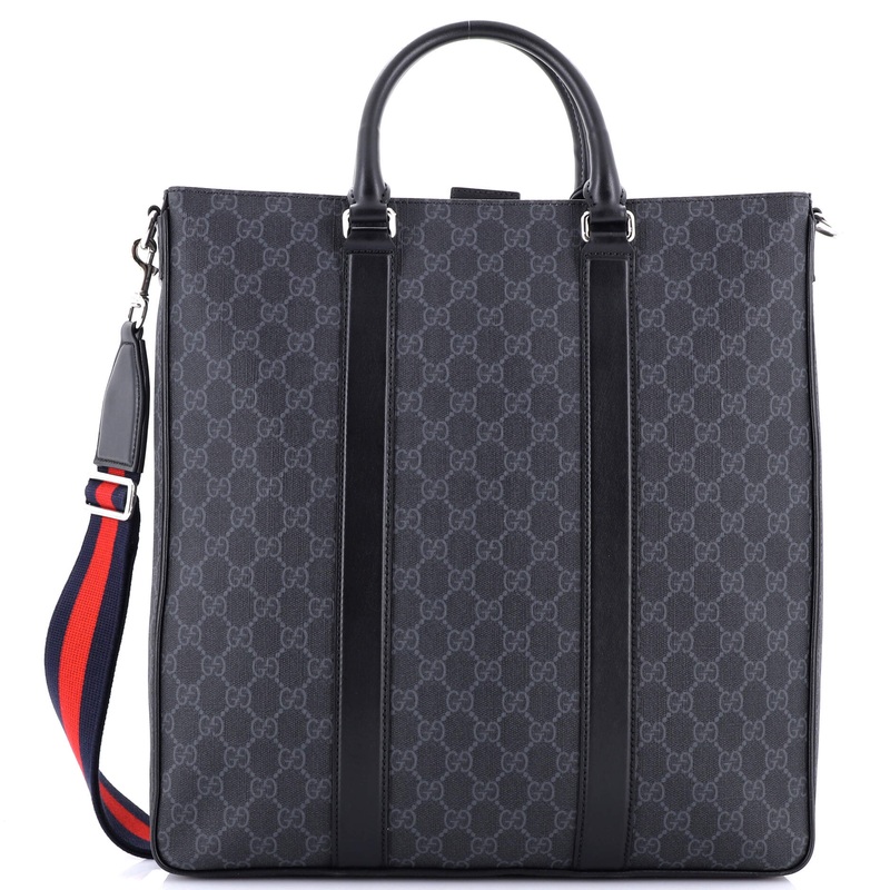 Web Strap Convertible Tote GG Coated Canvas Medium