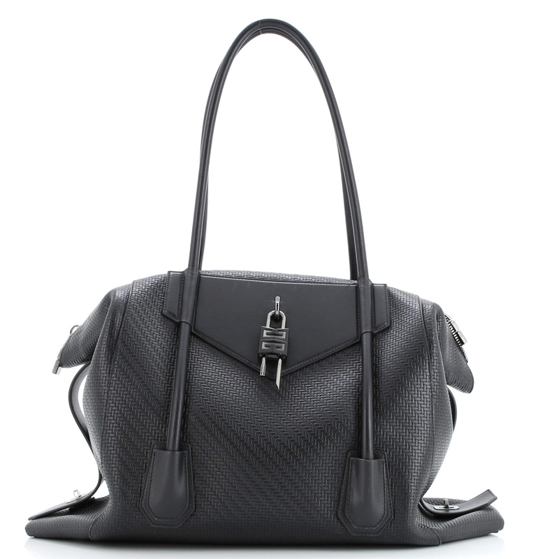 Antigona Soft Lock Bag Braided Leather