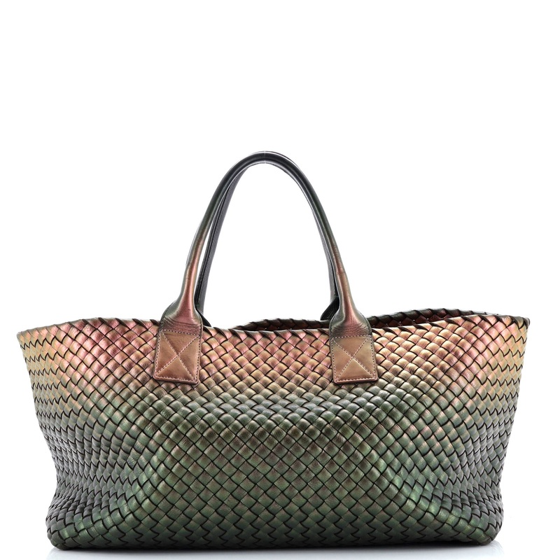 Cabat Tote Intrecciato Iridescent Nappa Medium