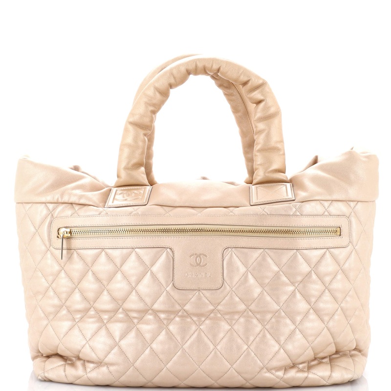 Coco Cocoon Reversible Tote Quilted Lambskin Large