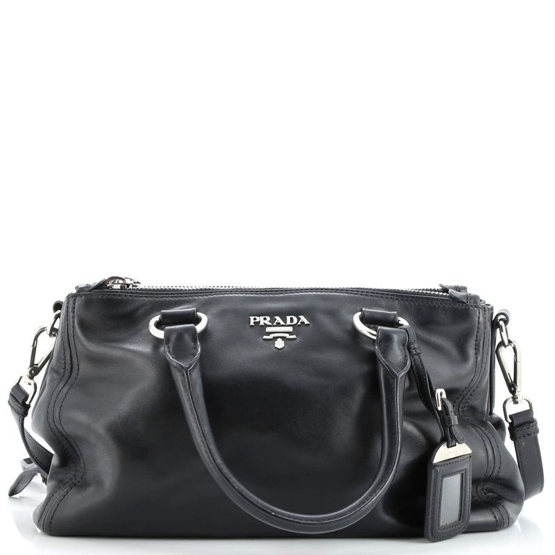Double Zip Convertible Tote Soft Calf Medium