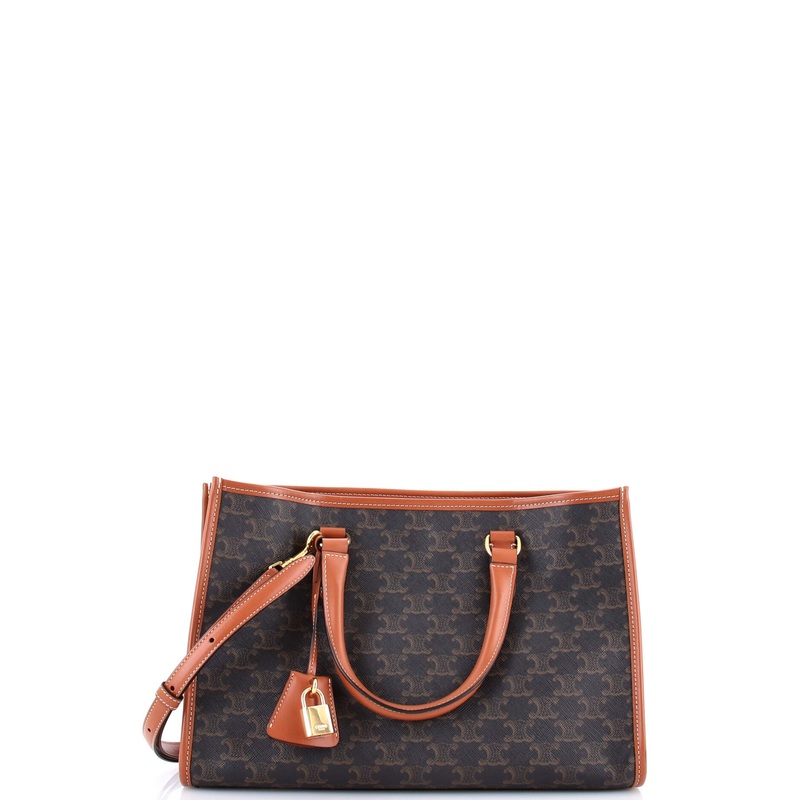 Horizontal Cabas Tote Triomphe Coated Canvas Mini