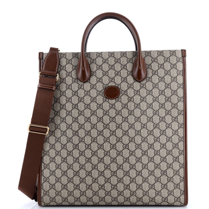 Interlocking G Tote GG Coated Canvas Vertical