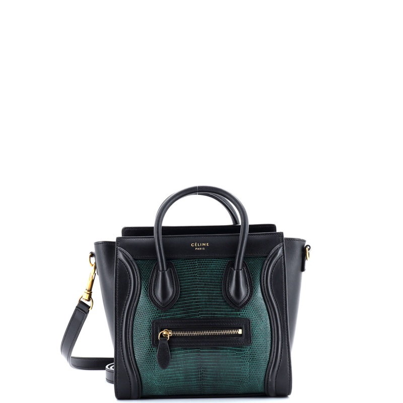 Luggage Bag Lizard and Leather Nano