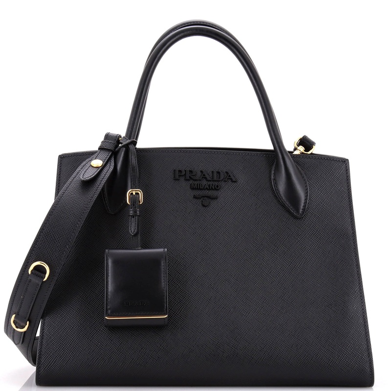 Monochrome Tote Saffiano with City Calf Medium