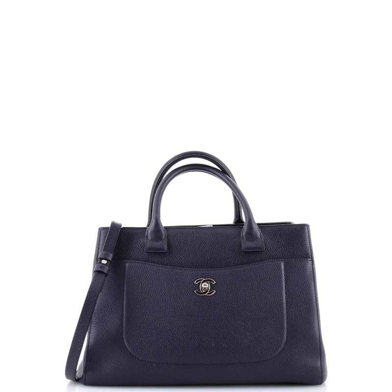 Neo Executive Tote Grained Calfskin Small