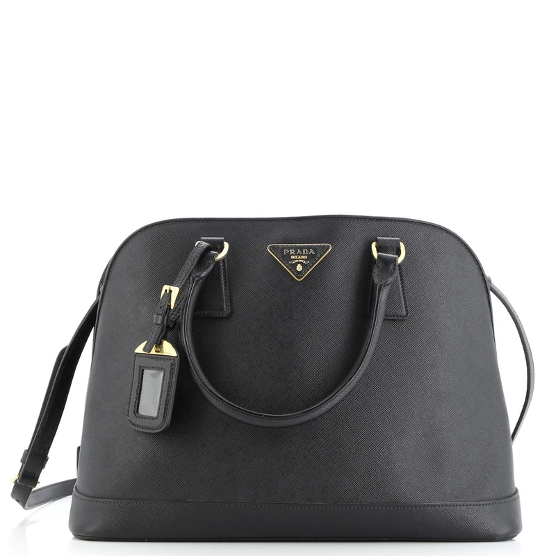 Open Promenade Bag Saffiano Leather Large