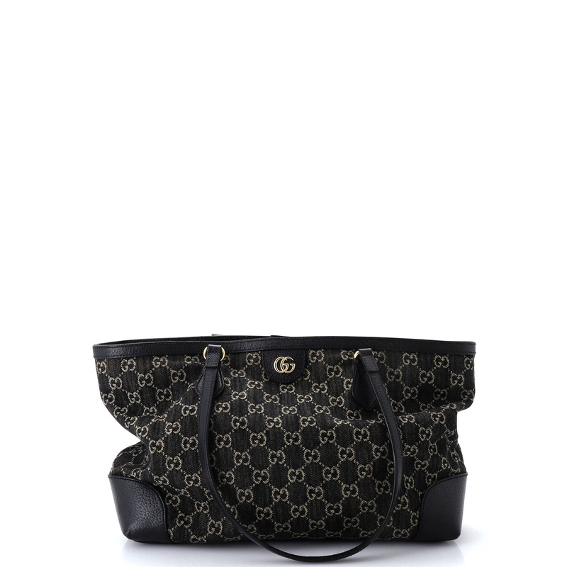 Ophidia Shopping Tote GG Denim Medium