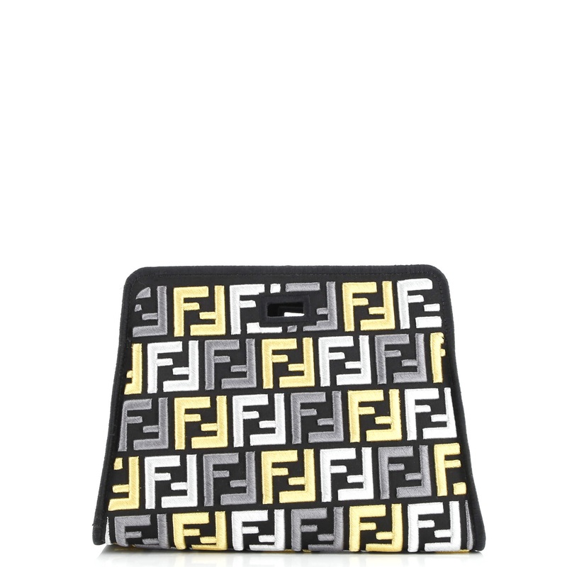 Peekaboo Defender Zucca Embroidered Satin Mini