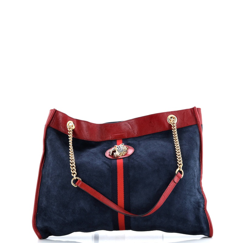 Rajah Chain Tote Suede Large