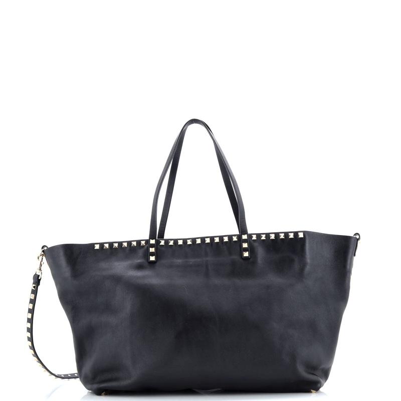 Rockstud Easy Tote Leather Large