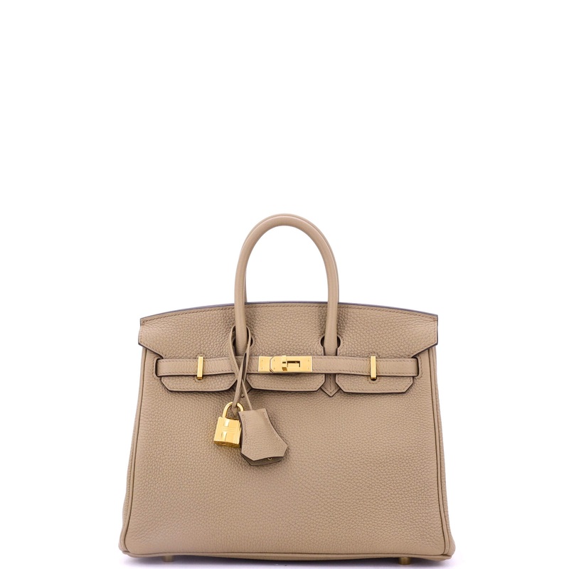 Birkin Handbag Beige Marfa Togo with Gold Hardware 25
