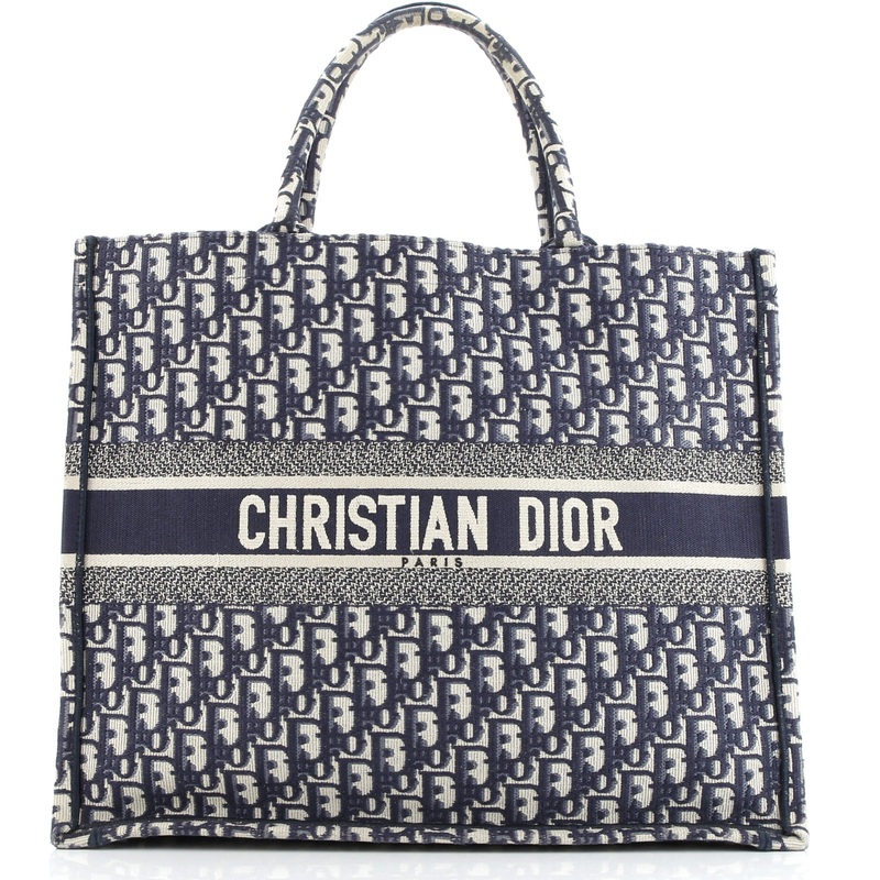 Book Tote Oblique Canvas Large