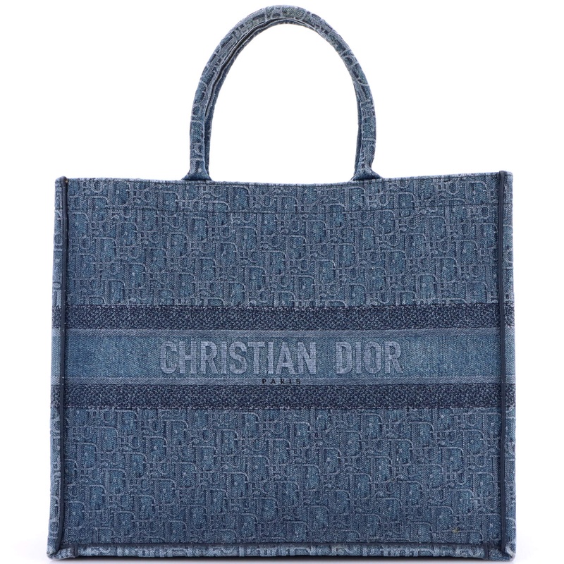 Book Tote Oblique Denim Large