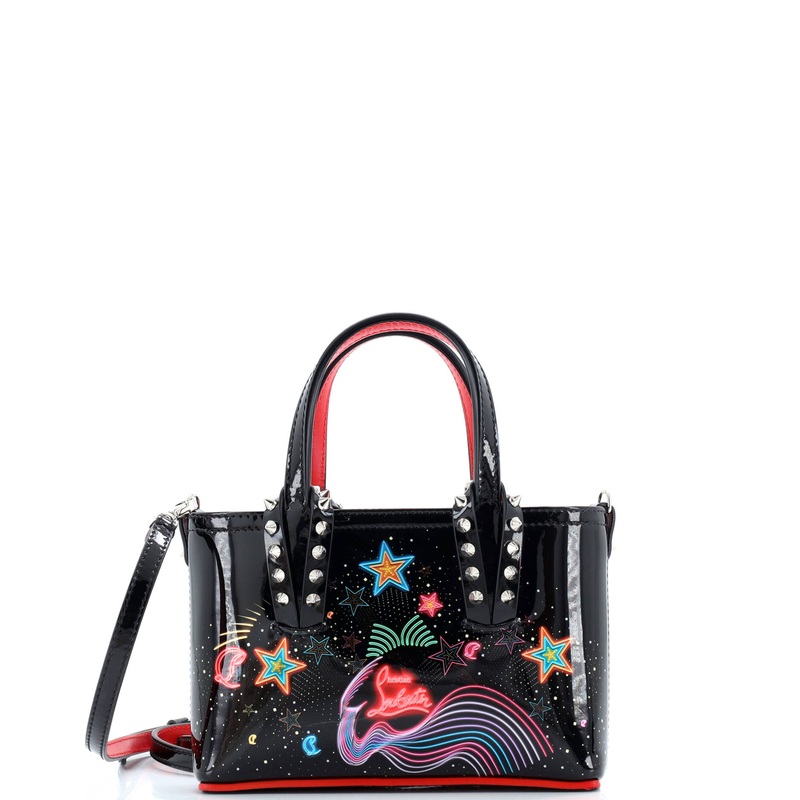 Cabata East West Tote Printed Patent Nano