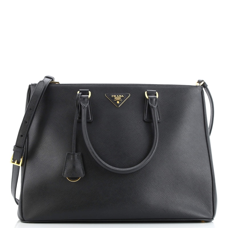 Galleria Double Zip Tote Saffiano Leather Large