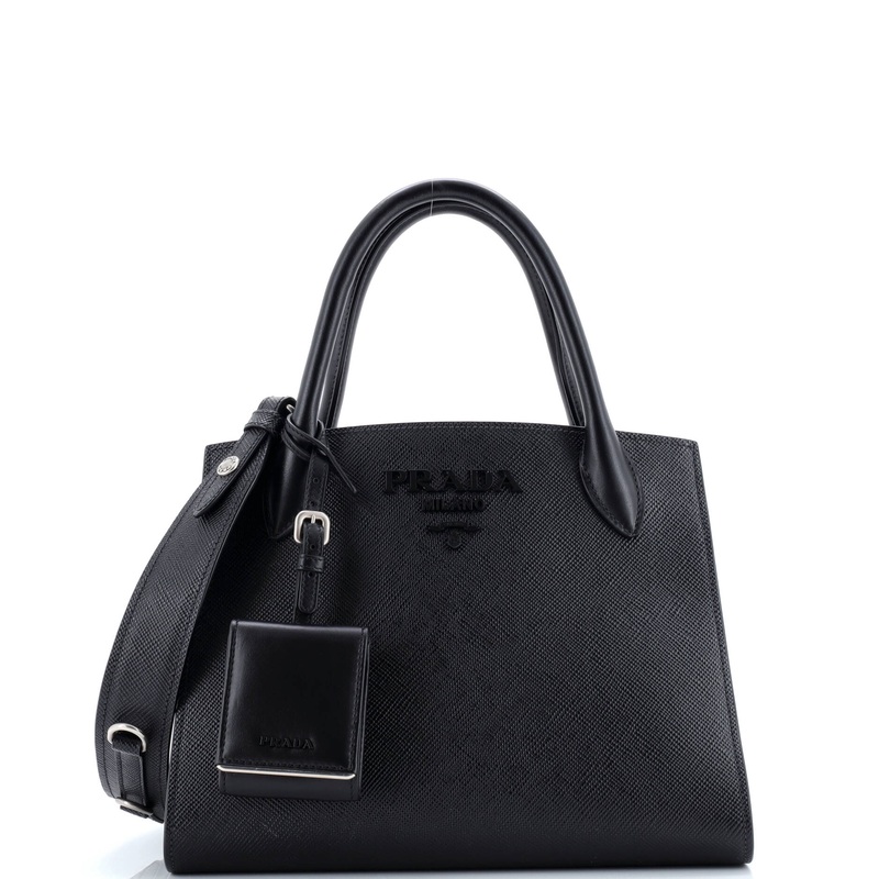 Monochrome Tote Saffiano with City Calf Small