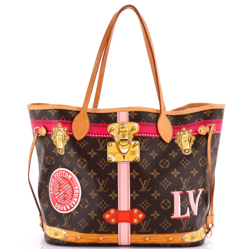Neverfull NM Tote Limited Edition Summer Trunks Monogram Canvas MM