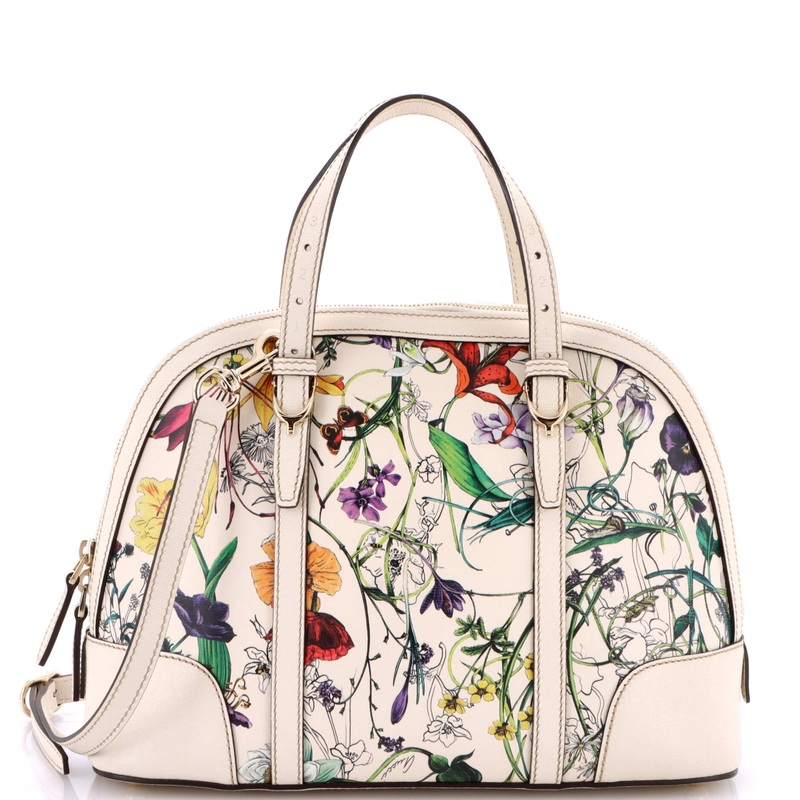 Nice Top Handle Bag Flora Coated Canvas Small