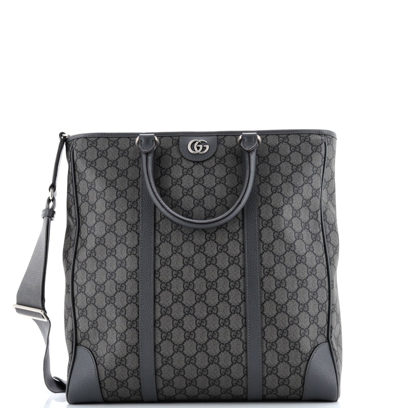 Ophidia Convertible Open Tote GG Coated Canvas Tall