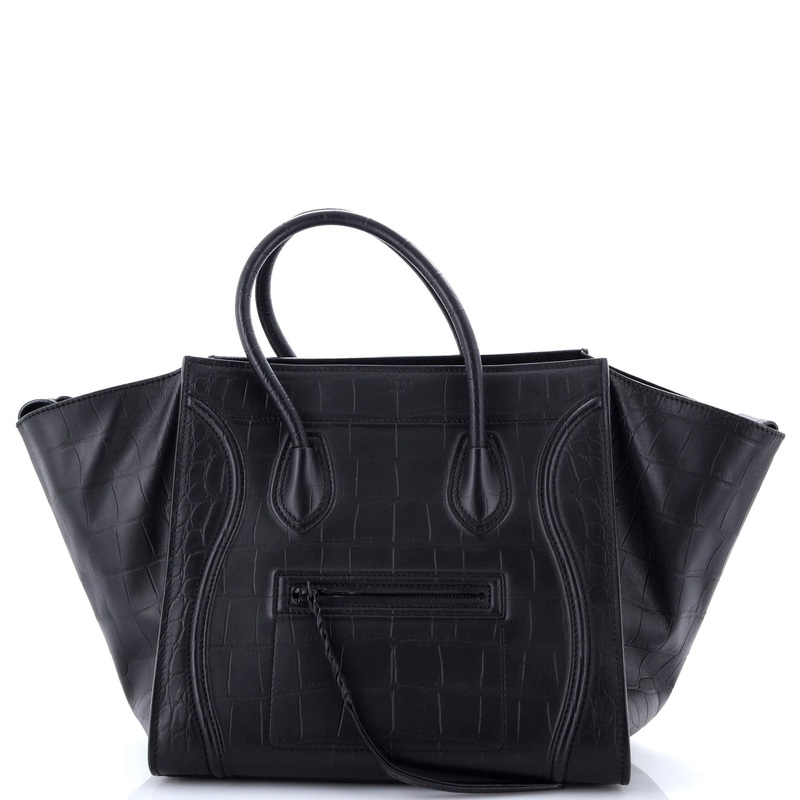 Phantom Bag Crocodile Embossed Leather Medium