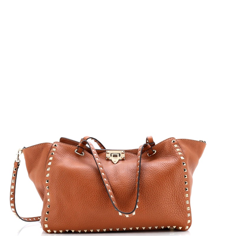 Rockstud Tote Pebbled Leather Medium