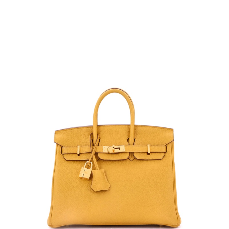 Birkin Handbag Jaune Ambre Togo with Gold Hardware 25