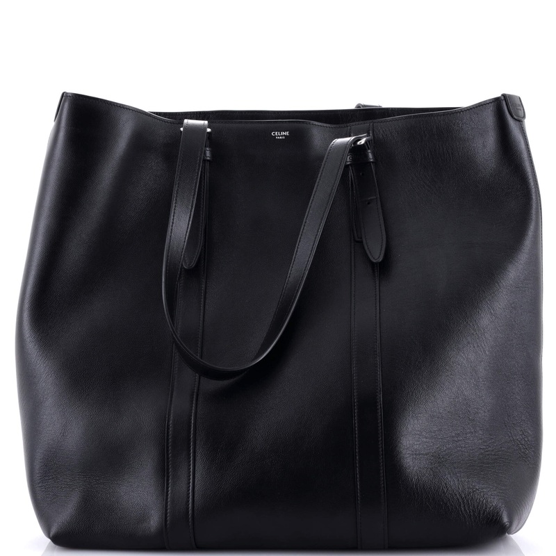 Buckle Cabas Tote Leather
