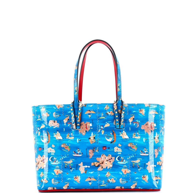 Cabata East West Tote Printed Patent Small