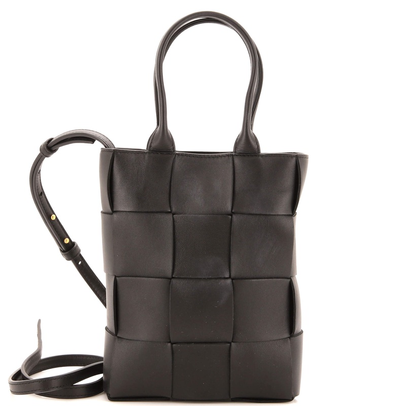 Cassette Convertible Tote Maxi Intrecciato Leather Mini