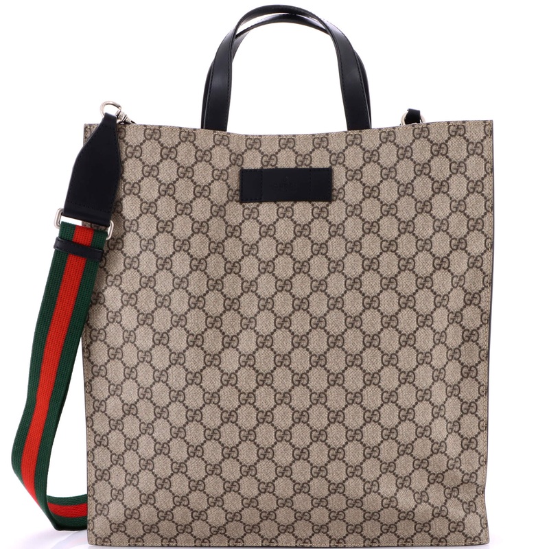 Convertible Soft Open Tote GG Coated Canvas Tall