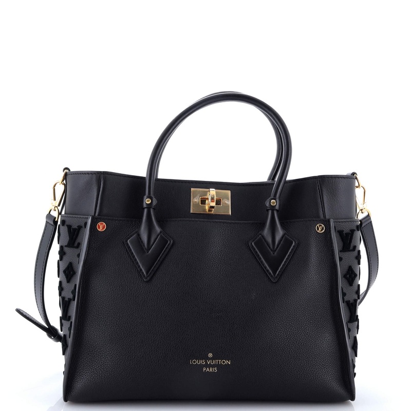 On My Side Tote Monogram Tuffetage Leather MM
