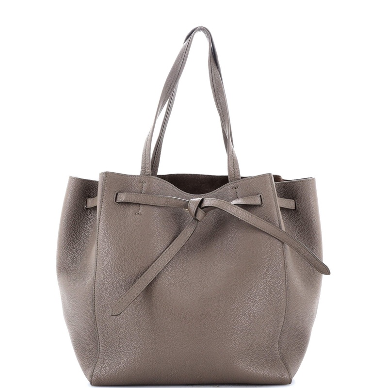 Phantom Tie Cabas Tote Leather Small