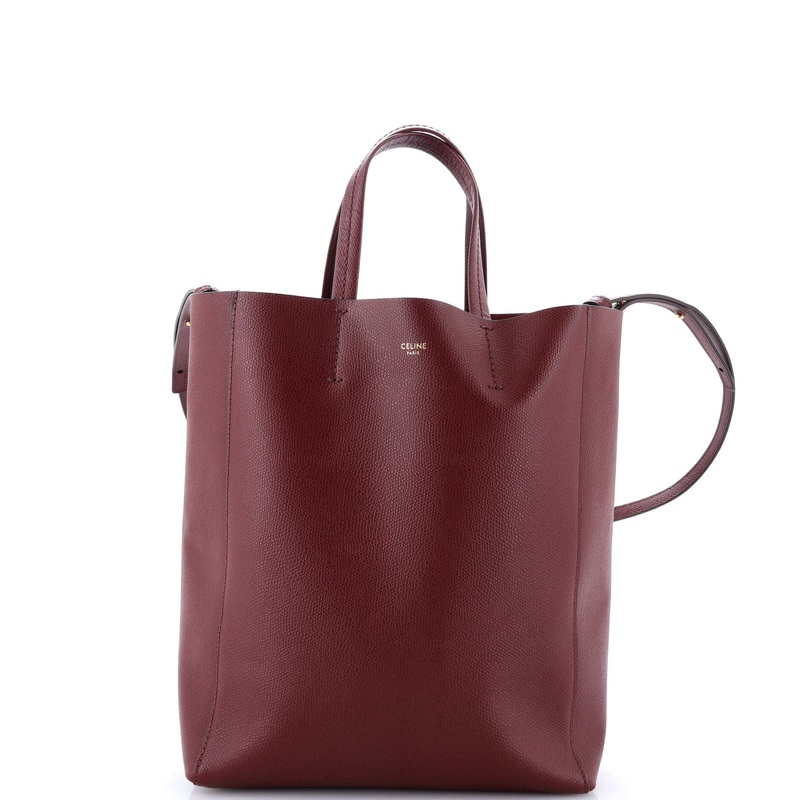 Vertical Cabas Tote Grained Calfskin Small