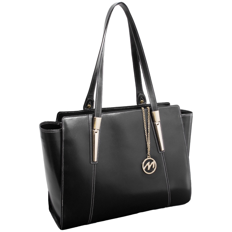 Aldora Leather Ladies' Tote with Tablet Pocket