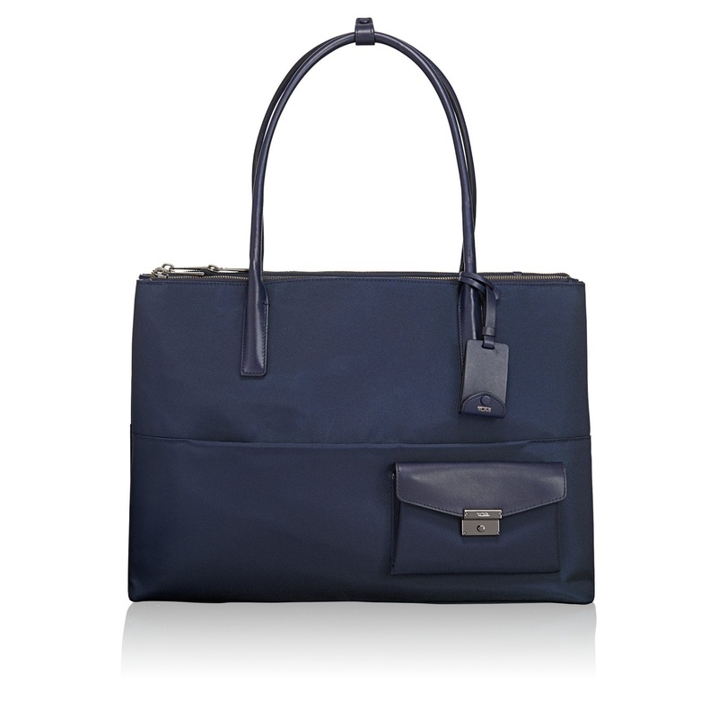Larkin Hayes Triple Compartment Tote Aubergine