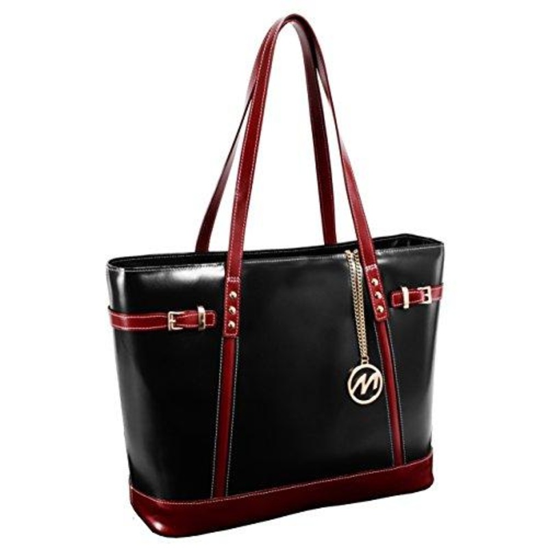 Serafina Leather Ladies' Tote with Tablet Pocket