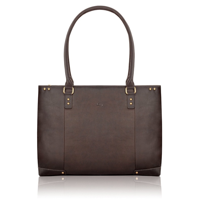 SOLO Jay 15.6-Inch Leather Laptop Carryall Tote