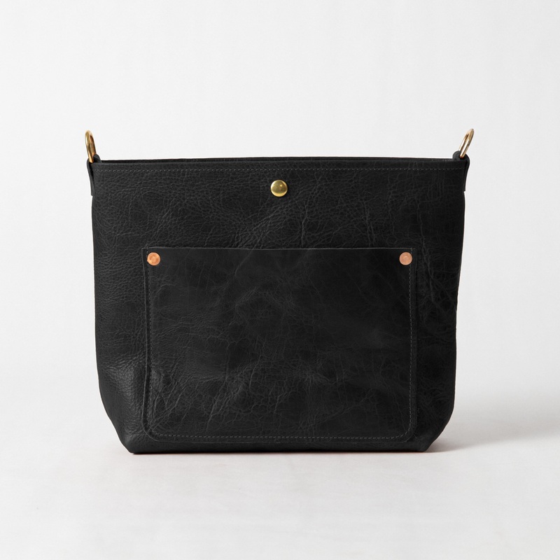 Black Navajo Bison Crossbody Travel Tote