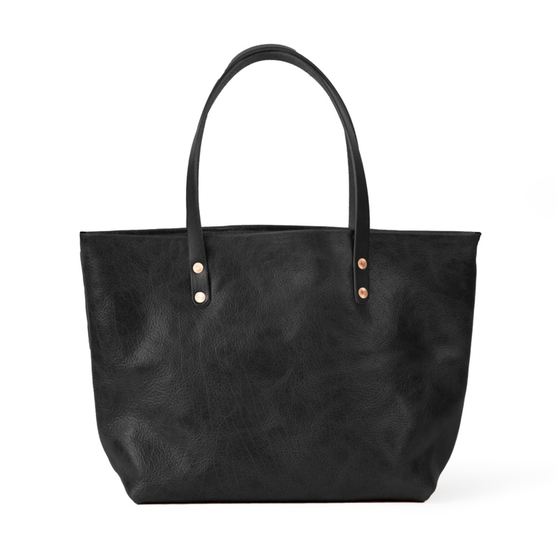 Black Navajo Bison East West Tote