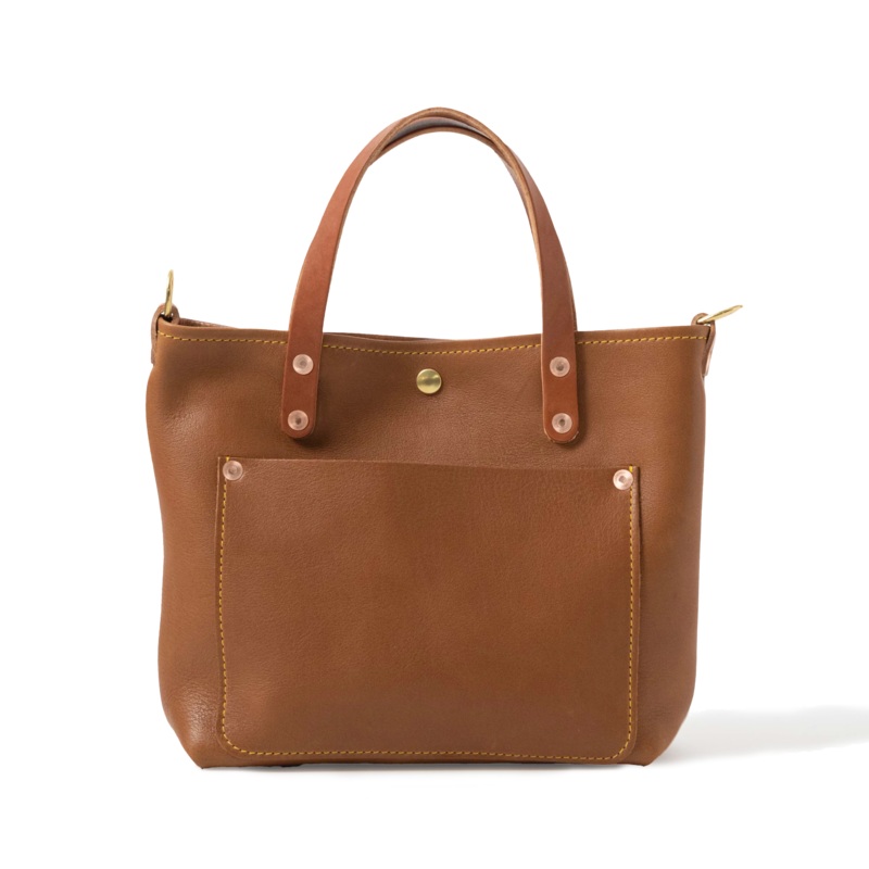 Cognac Cypress Mini Travel Tote