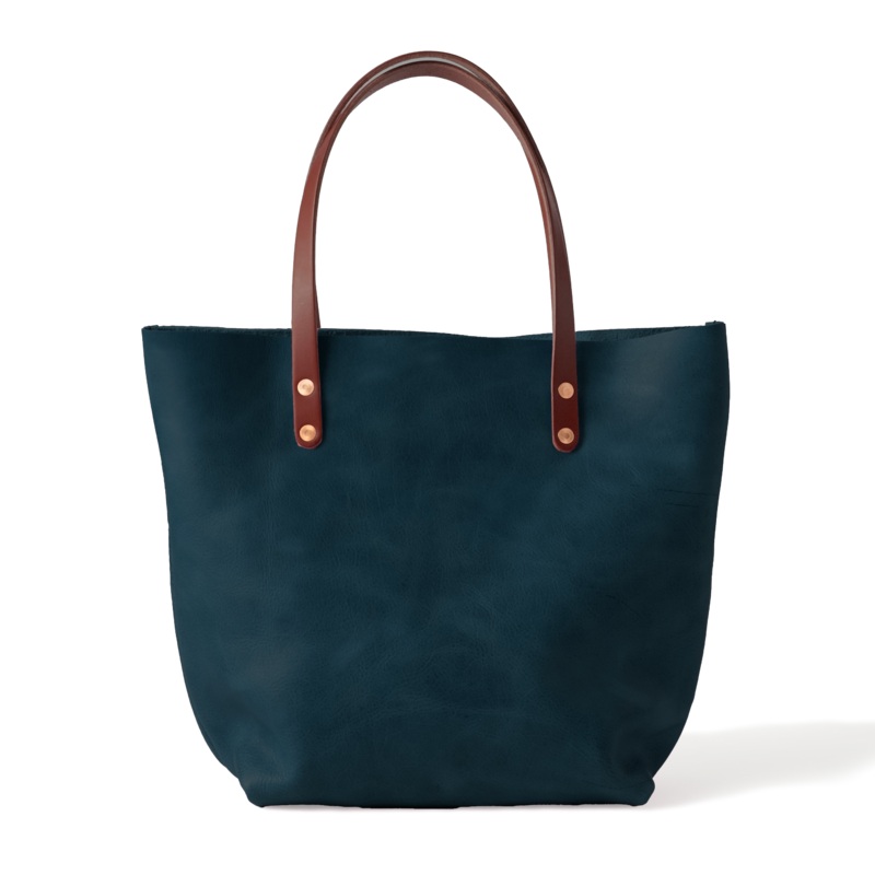 Dark Teal Bulldog Tote