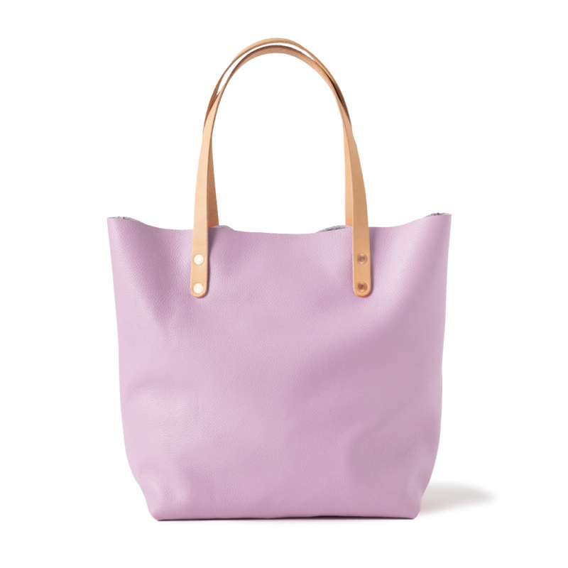 Lilac Italian Pebbled Tote