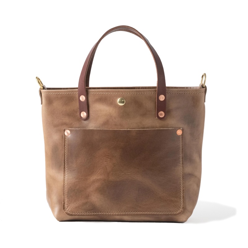 Natural Chromexcel Mini Travel Tote