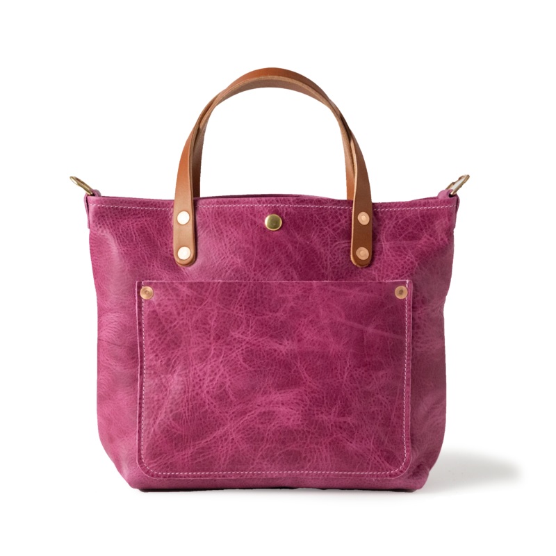 Pink Bulldog Mini Travel Tote